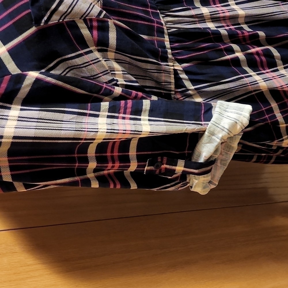 Torrid plaid challis shirt dress - Picture 4 of 9